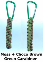 Paracord Keychain Fob – 550 Paracord w/ Carabiner Clip