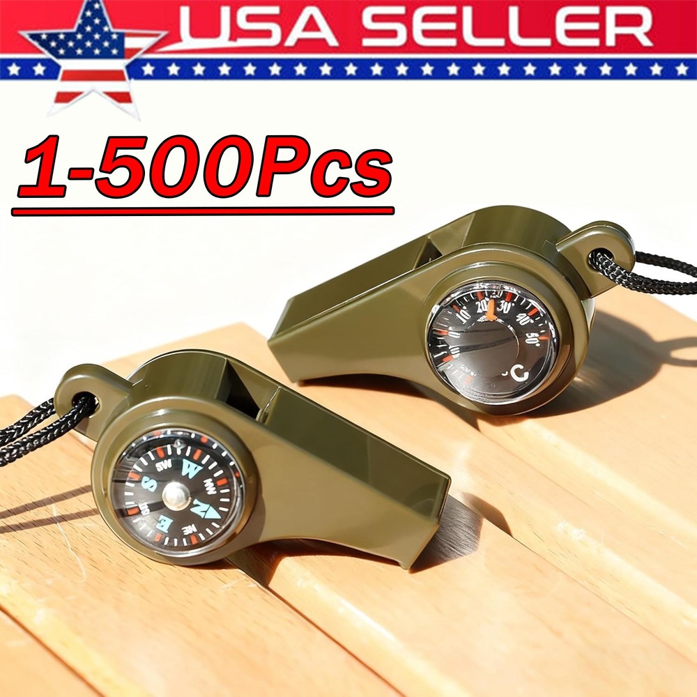 1-200 Very Loud Keychain Whistle for Survival, Sports, Hiking, Outdoor Activity