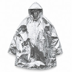 Mil-Tec Emergency Survival Poncho Hooded Lightweight Thermal Rain Cover