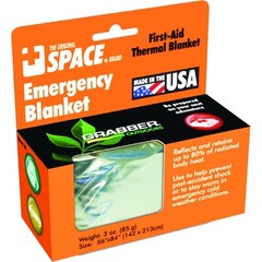 Grabber Outdoors The Original Space Brand Emergency Survival Blanket, Silver …