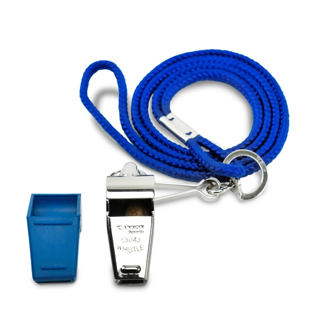 Solid Brass Metal Whistle with Whistle Cover & Lanyard – Loud, Clear Sound, 1…