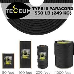 5/32″ Paracord Rope 1000 – 1000ft / 200ft / 100ft / 50ft – Tactical Parachute Co