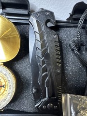 Survival & Tactical Gear, Kits Lot- Pocket Knife, Compass, Fishing Line & More