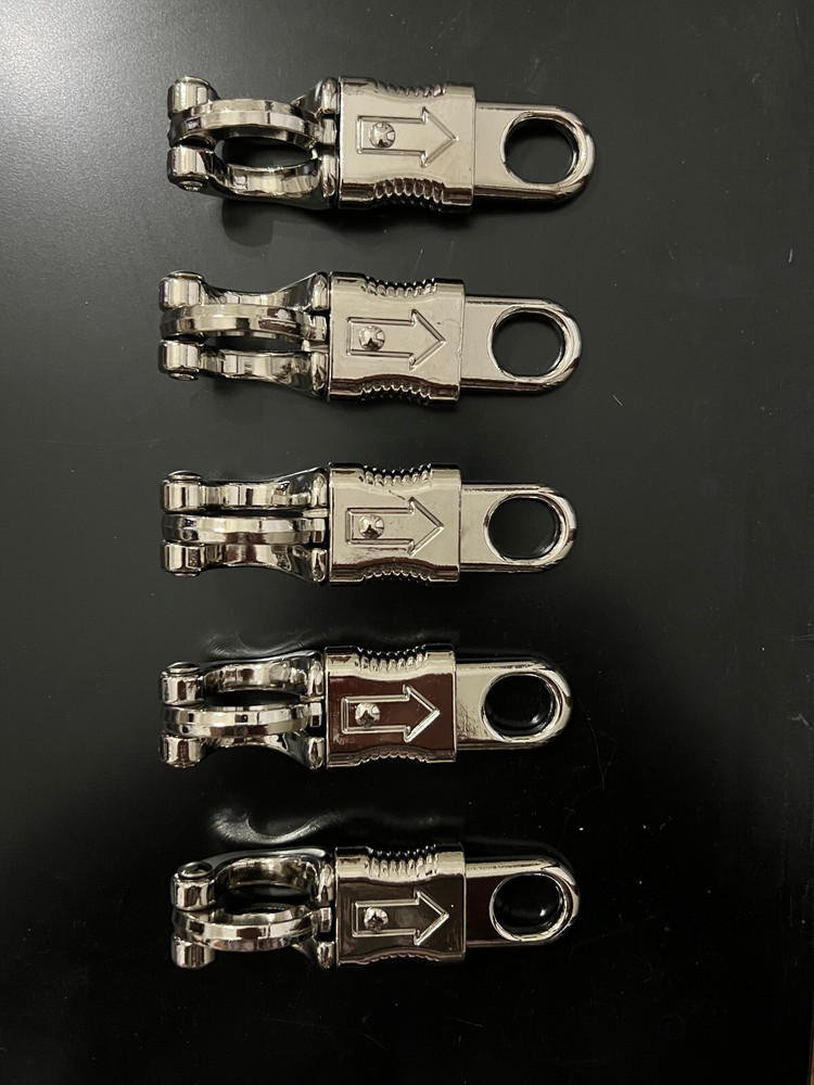 Qty 5 – Silver Panic Snaps for 550 Paracord Get Back Whip