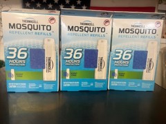 3x Thermacell Mosquito Repellent Refills 36 Hour Protection 9 Mats 3 Fuel Each