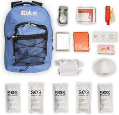 Blue Coolers Blue Seventy-Two | 72 Hour Emergency Backpack Survival Kits for 1 P