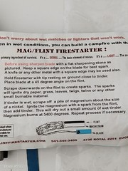 Mag Flint Firestarter Stag Handle Fire Starter