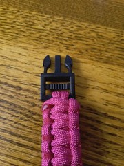 Survival Bracelet Bundle: Rothco Shackle & Breast Cancer Awareness Paracord