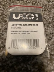 Lot of 50, UCO Survival Stormproof Wind & Waterproof 10 Matches w/ Strikers NEW