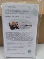 50 Pk HealthyLine Heat Reflective Survival Mylar SPACE Blanket Sauna Wrap 84×64