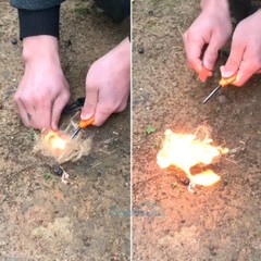Lot Outdoor Survival Magnesium Rod Fire Starter Emergency Striker Flint for Camp