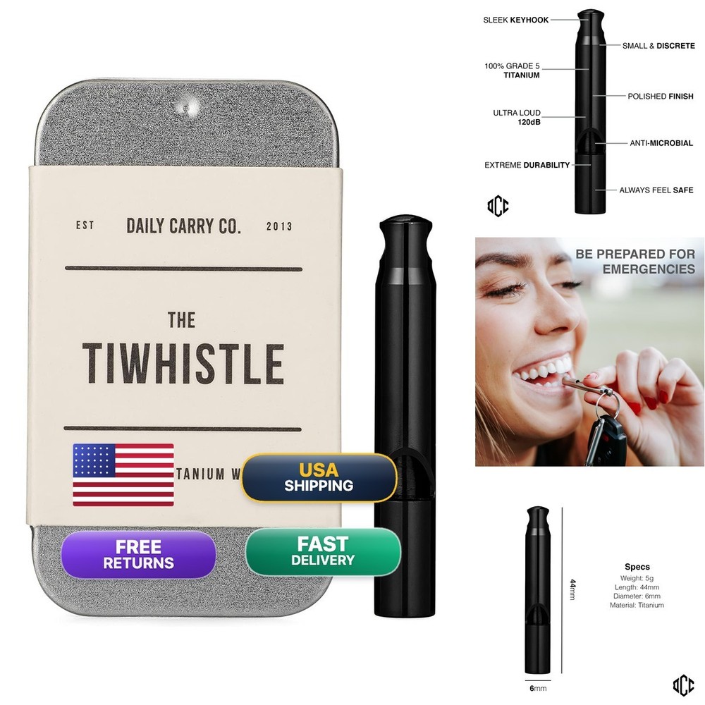 Dailycarryco. Titanium Whistle For Emergency Whistle Pitched Whistle Tiny