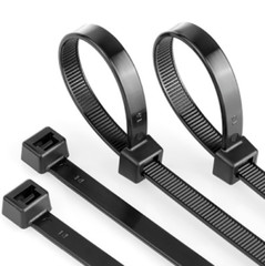 100 Black Zip Cable Ties UV Resistant Prepper Survival Camping Gear Tent 4″-36″