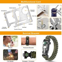 11-in-1 Emergency Survival Kit And Backpack Set