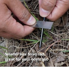 Mini Small Short Ferro Rods Ferrocerium Rod Mini Small 5/32″ X 3″ (Pack of 20)