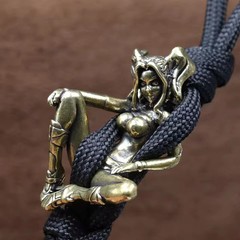Beauty Knife Beads Brass for Girl DIY Paracord Handmade Woven Lanyard Pendants