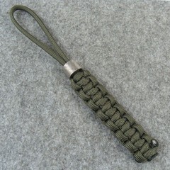 2 Pack Handmade 550 Paracord Knife Lanyard With Steel Beads / Knife Pendant