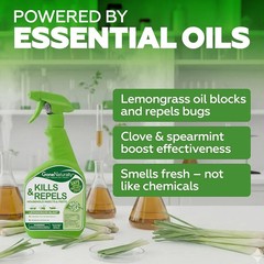 Lemongrass Oil Spray for Bugs Insect Repellent & Bug Spray for Home 16 oz