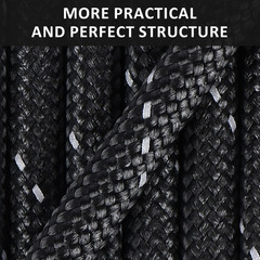 Reflective Paracord Rope 7 Strand Type III Parachute Cord 4mm 100ft / 200ft for