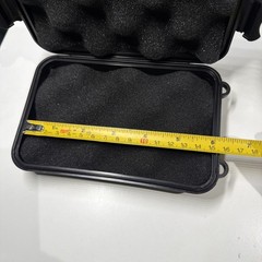 Lot Of 4 Black Plastic Portable Box With Foam Inserts 5.75 X 3.5 Internal Space