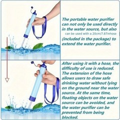 Personal Water Filter For Hiking, RV Camping, Travel, And Emergency Preparedness