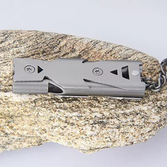 180dB Double Tube Emergency Whistle – SOS Signal Whistle for Outdoor & Camping