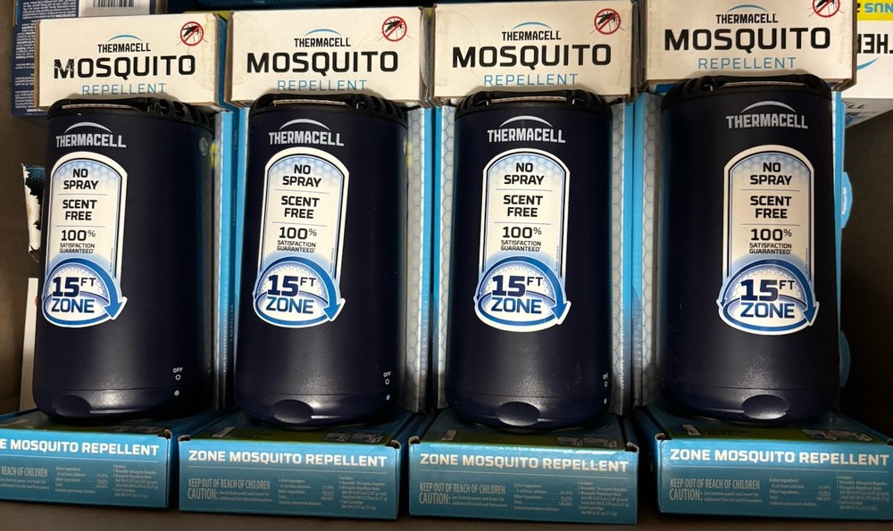 Lot Of 4 Thermacell Patio Shield 15FT Zone Mosquito Repellent Midnight