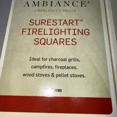 4 MEECO’S RED DEVIL 418 USA SureStart Firelighting 24 Pack Fire Starter Squares