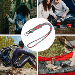 Heavy Duty Paracord Lanyard Keychain, Paracord Necklace Cell Phone Keychain Whis