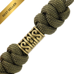 M-Tac Skull Knife Lanyard with Bead Paracord Tactical EDC Fob Pull Cord Durable