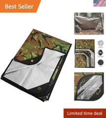 Lightweight Outdoor Survival Blanket – 60x82in Waterproof Camouflage Design