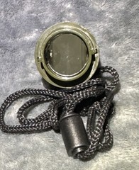 7in1 Camping Survival Whistle Compass Thermometer LED Flashlight Fire Magnifier