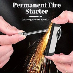 10pcs Permanent Match Infinity Lighter Emergency Fire Starter Portable Keychain
