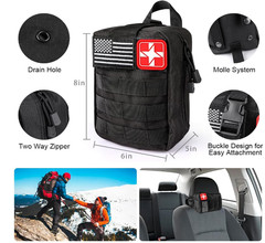 Emergency Survival Kit Bag First Aid Bug out Tactical Prepper Kit 222 Pcs Bag