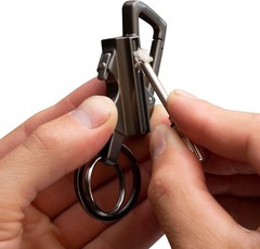 Portable Permanent Match Keychain Lighter & Bottle Opener for Outdoor Adventures