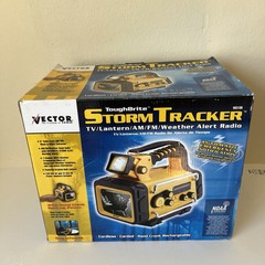 New Vector ToughBrite Strom Tracker TV/Lantern/AM/FM/Weather Alert Radio TESTED!