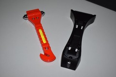 Lot of Two Car-Fire-Safety Emergency Hammer Window Breaker Seat Belt Cutter Tool
