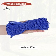 1PCS 2 mm 197FT Reflective Guyline Camping Paracord 3 Strands, Sapphire Blue