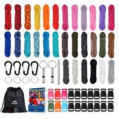Paracord Combo Kits – 550 Type III Parachute Cord – Bracelet Crafting Kits, S…