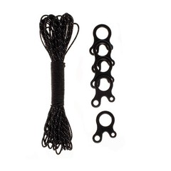 Reflective Rope with Guyline Adjuster kit Line Tensioner for Tarps Tents Outd…