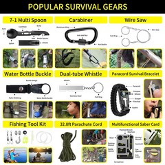 Kleclcw Gifts For Men Christmas Survival Kit And First Aid Kit 160 Pcs