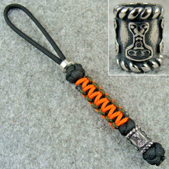 Handmade 550 Paracord Knife Lanyard With Stainless Steel Beads