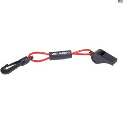 Boat Whistle with Floating Lanyard Unisex-Adult Red Black Signal Device