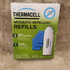 Thermacell Mosquito Repellent Refills 12 Hour Protection 3 Mats & 1 Cartridge