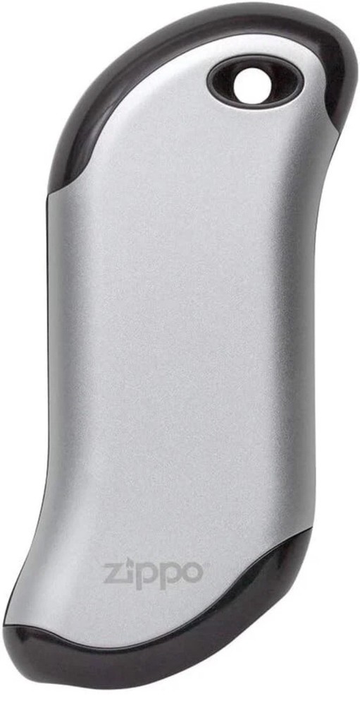 Zippo Silver Heatbank 9s Rechargeable Hand Warmer and 5200 MAH Power Bank 40584