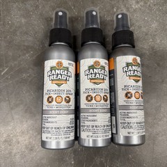 Lot Of 3 Ranger Ready Repellents 40 hours Spray Outdoor Zero Scent 3.38fl Oz