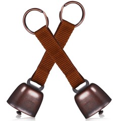 2Pcs Durable Iron Bear Bells Loud Outdoor Warning Bells for Hiking Climbing