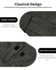 whox Mens Cargo Shorts Tactical Hiking Waterproof Outdoor XX-Large, Darkgrey