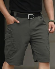 PIDO YOGA Men’s Cargo Shorts Waterproof Quick Dry Outdoor Large, Dark Gray