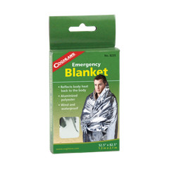 COGHLANS EMERGENCY BLANKET #8235 WIND AND WATER PROOF 1.3m X 2.1m